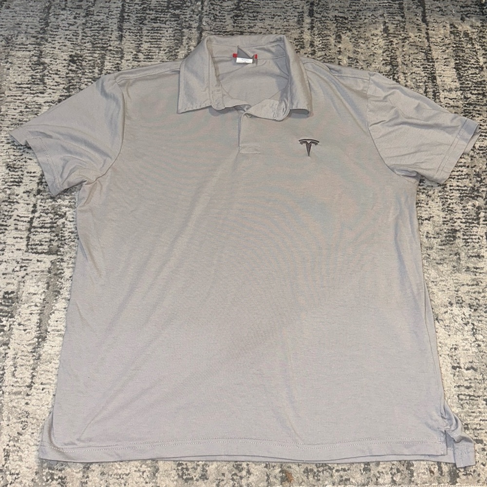 Tesla Motors Grey Polo Tshirt